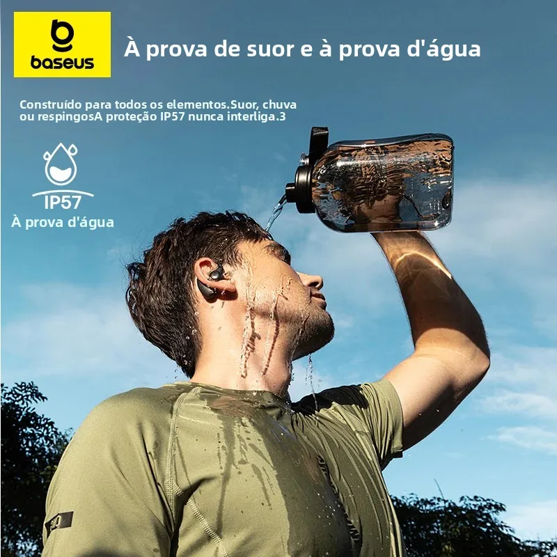 Baseus Eli Sport 2 Open‑Ear Bluetooth 6.0 | Fone Esportivo Hi‑Res LDAC - Imagem 6