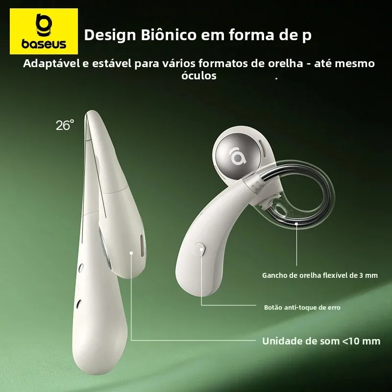 Baseus Eli Sport 2 Open‑Ear Bluetooth 6.0 | Fone Esportivo Hi‑Res LDAC - Imagem 4