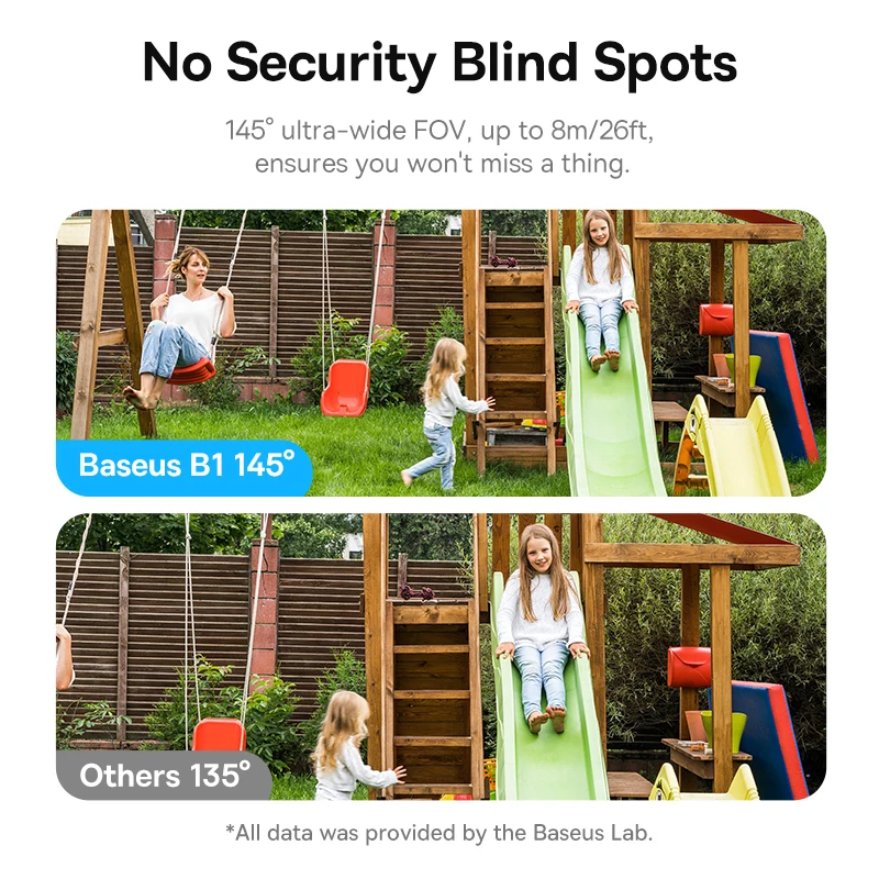 Câmera de Segurança Baseus Security B1 2K Wi-Fi Externa | Visão Noturna, Bateria 7800mAh e Armazenamento 8GB - Imagem 3