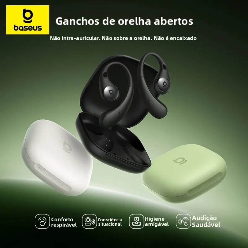 Baseus Eli Sport 2 Open‑Ear Bluetooth 6.0 | Fone Esportivo Hi‑Res LDAC - Imagem 2