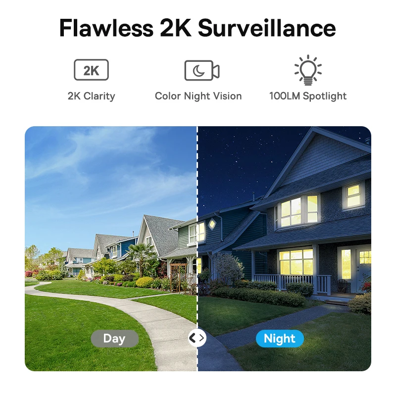 Câmera de Segurança Baseus Security B1 2K Wi-Fi Externa | Visão Noturna, Bateria 7800mAh e Armazenamento 8GB - Imagem 2