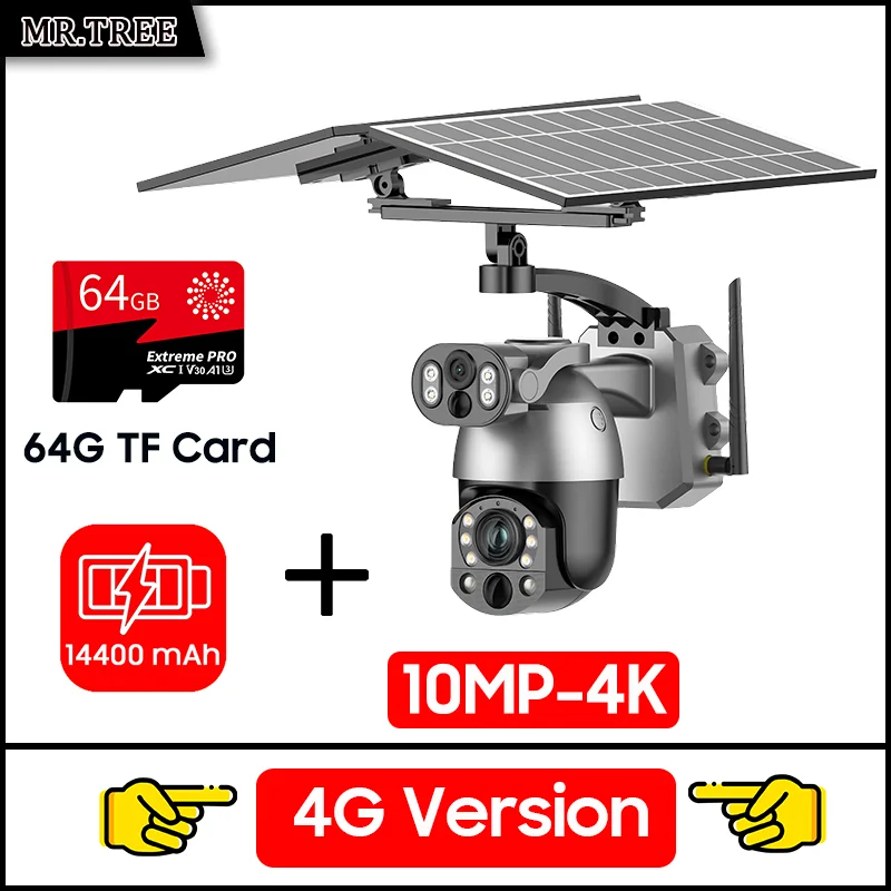 Câmera Solar MR.TREE 10MP PTZ com Zoom Óptico 50x e 4G/Wi‑Fi - Imagem 22
