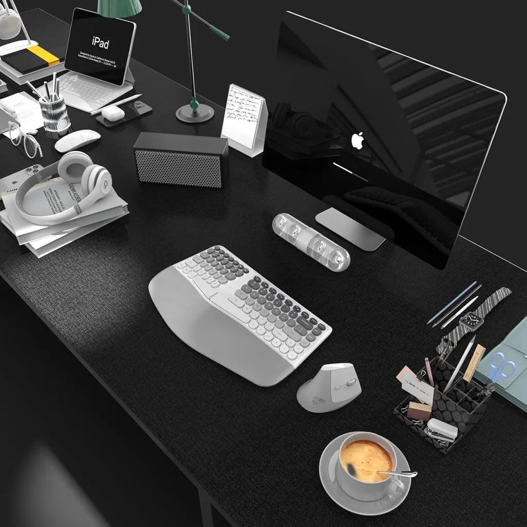 Jomaa Kit Teclado Ergonômico Split Sem Fio + Mouse Vertical - Imagem 4