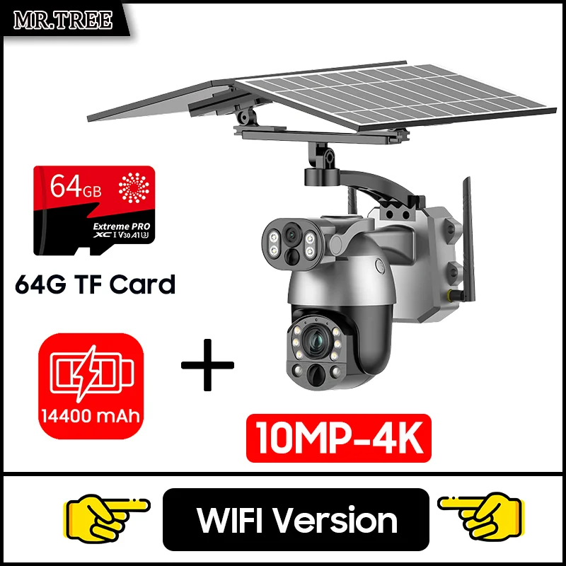 Câmera Solar MR.TREE 10MP PTZ com Zoom Óptico 50x e 4G/Wi‑Fi - Imagem 16
