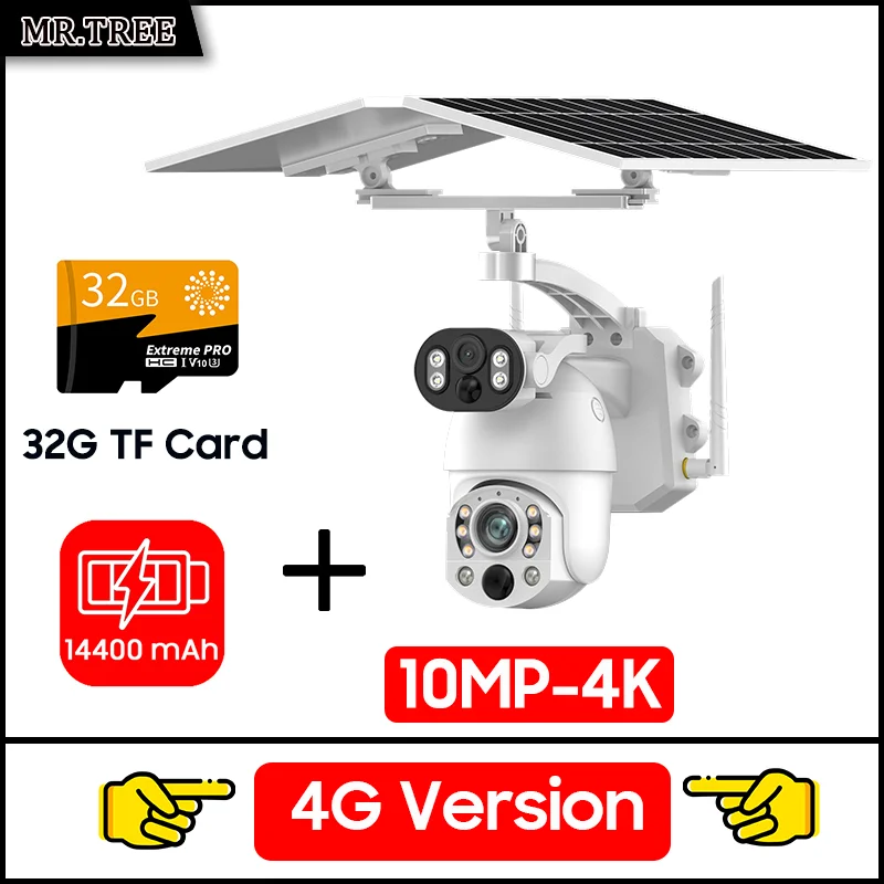 Câmera Solar MR.TREE 10MP PTZ com Zoom Óptico 50x e 4G/Wi‑Fi - Imagem 19