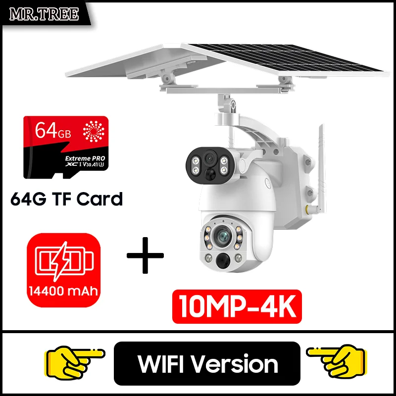 Câmera Solar MR.TREE 10MP PTZ com Zoom Óptico 50x e 4G/Wi‑Fi - Imagem 13