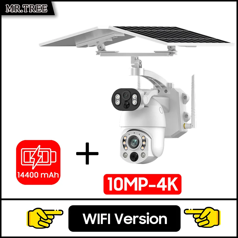 Câmera Solar MR.TREE 10MP PTZ com Zoom Óptico 50x e 4G/Wi‑Fi - Imagem 8