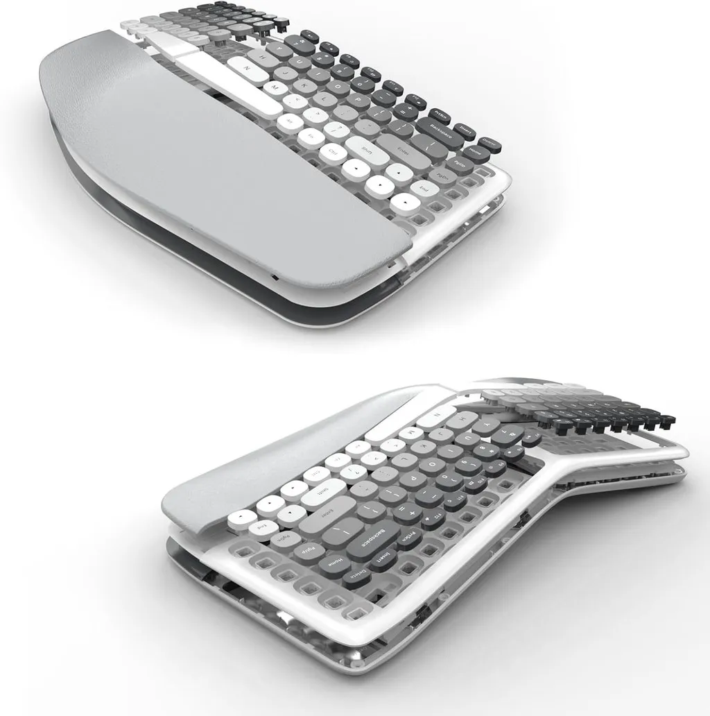Jomaa Kit Teclado Ergonômico Split Sem Fio + Mouse Vertical - Imagem 3