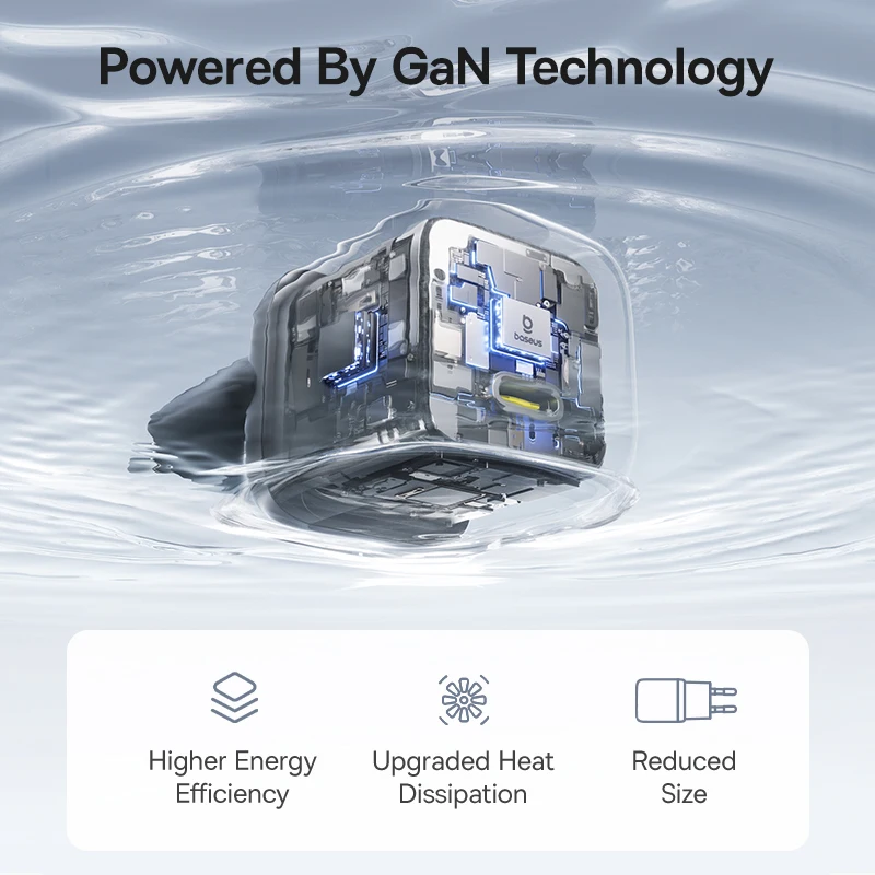 Baseus Carregador GaN 30W USB-C PD 3.0 para iPhone e Android - Imagem 5