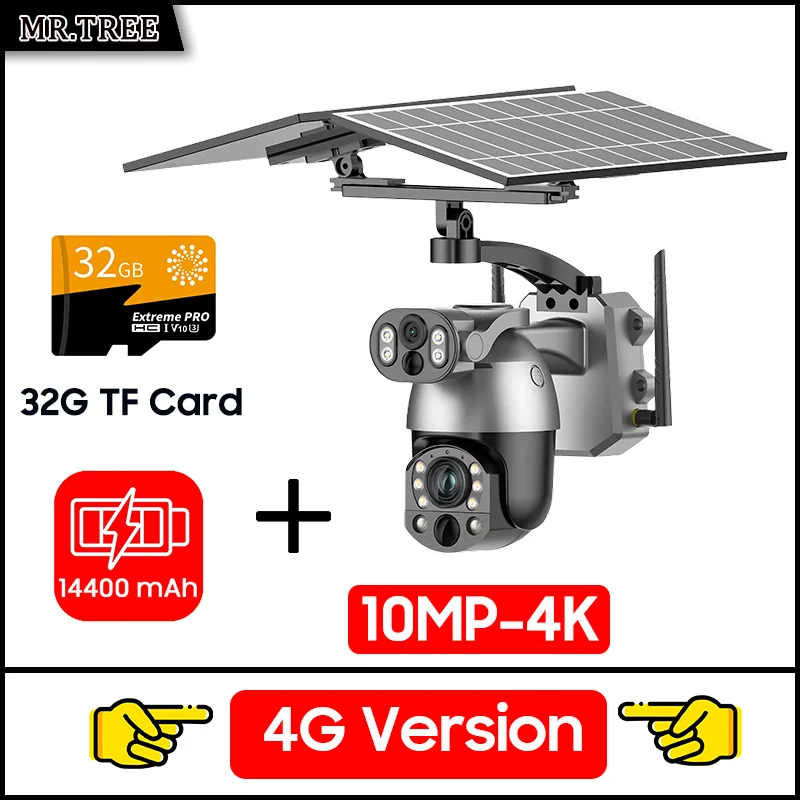 Câmera Solar MR.TREE 10MP PTZ com Zoom Óptico 50x e 4G/Wi‑Fi - Imagem 20
