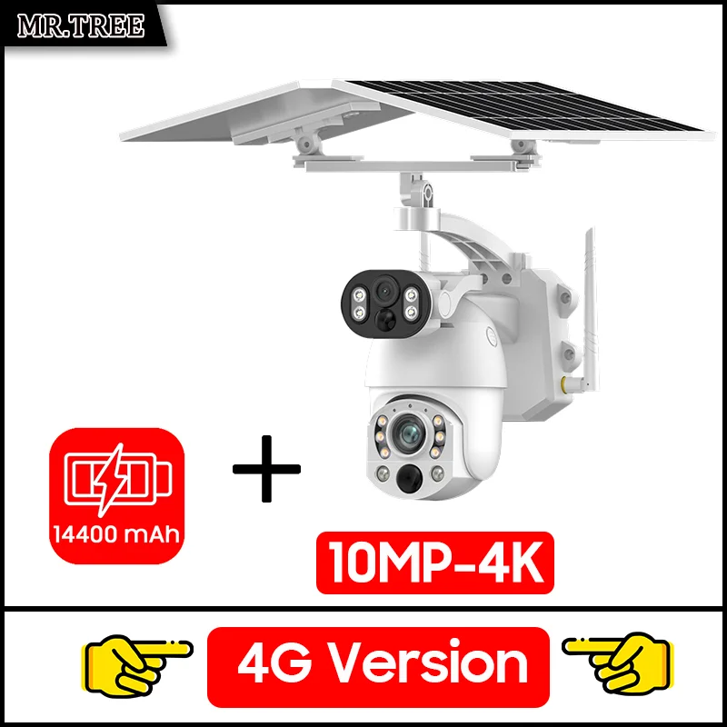 Câmera Solar MR.TREE 10MP PTZ com Zoom Óptico 50x e 4G/Wi‑Fi - Imagem 12