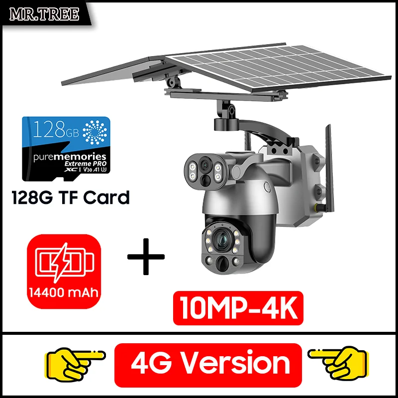 Câmera Solar MR.TREE 10MP PTZ com Zoom Óptico 50x e 4G/Wi‑Fi - Imagem 17
