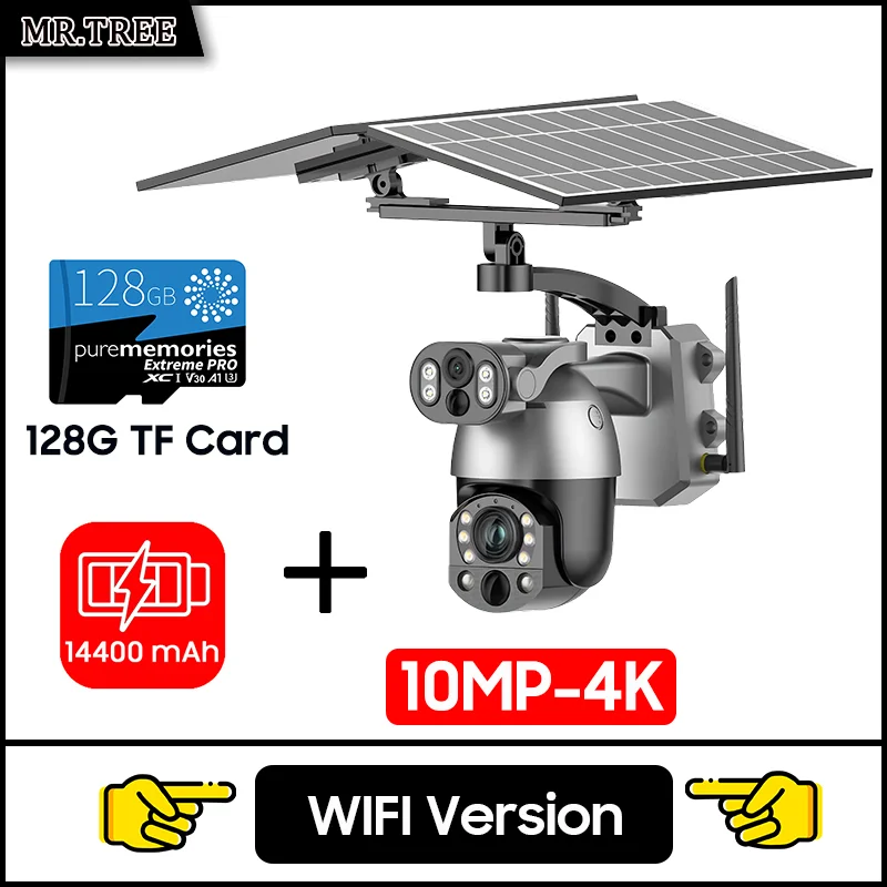 Câmera Solar MR.TREE 10MP PTZ com Zoom Óptico 50x e 4G/Wi‑Fi - Imagem 9