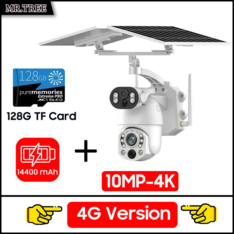 Câmera Solar MR.TREE 10MP PTZ com Zoom Óptico 50x e 4G/Wi‑Fi - Imagem 15
