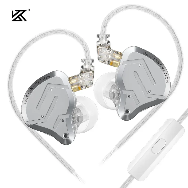 Fone KZ ZSN Pro 2 Hi-Fi Híbrido 1BA+1DD com Cabo Removível - Imagem 9