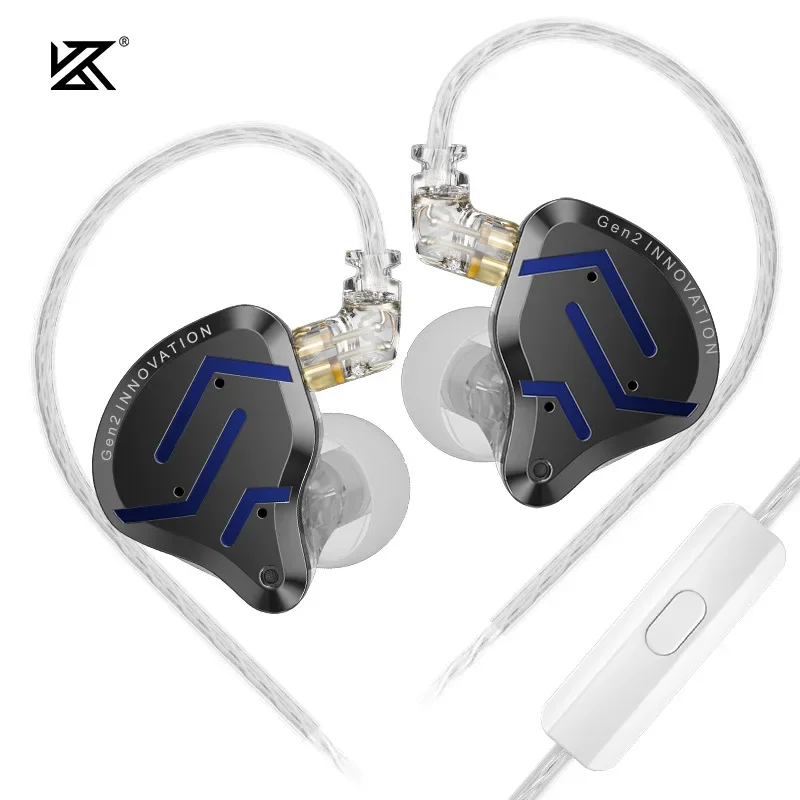 Fone KZ ZSN Pro 2 Hi-Fi Híbrido 1BA+1DD com Cabo Removível - Imagem 7
