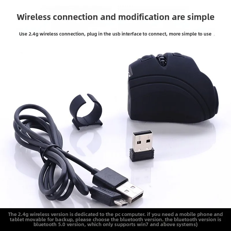 Mouse de Dedo Bluetooth Sem Fio Ring Mouse Recarregável para Notebook, PC, Tablet e Apresentações - Imagem 2
