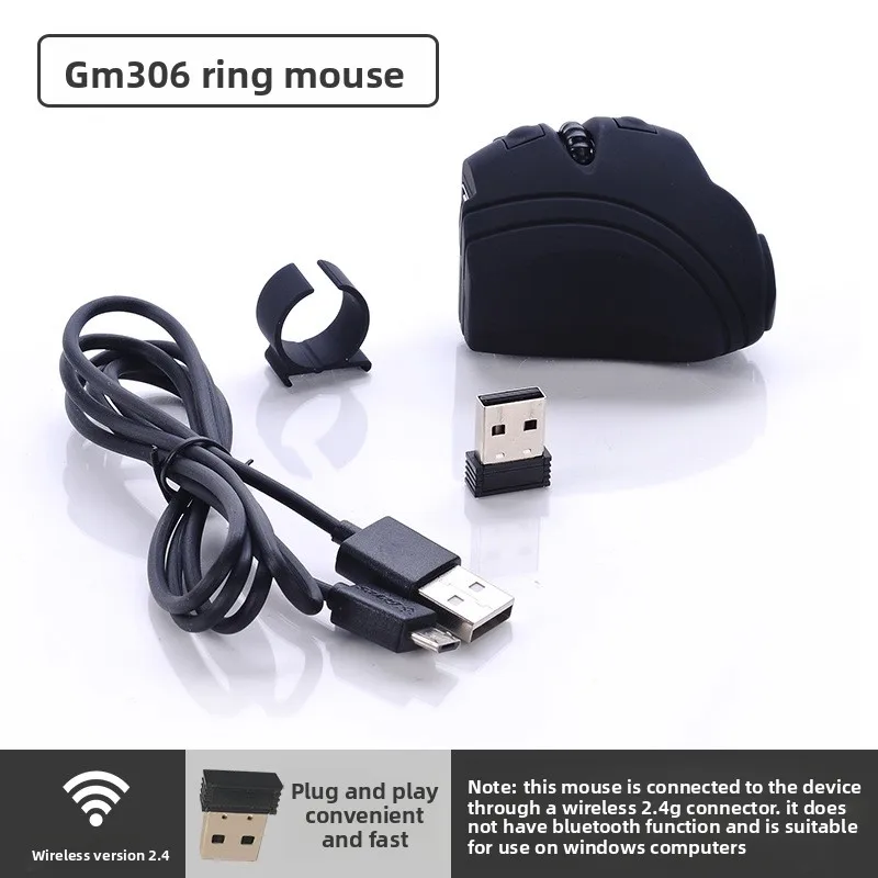 Mouse de Dedo Bluetooth Sem Fio Ring Mouse Recarregável para Notebook, PC, Tablet e Apresentações - Imagem 7